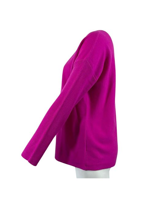 WOMEN'S BLUE BOAT NECK SWEATER ESSENTIEL STUDIO | LMD033FUXIA